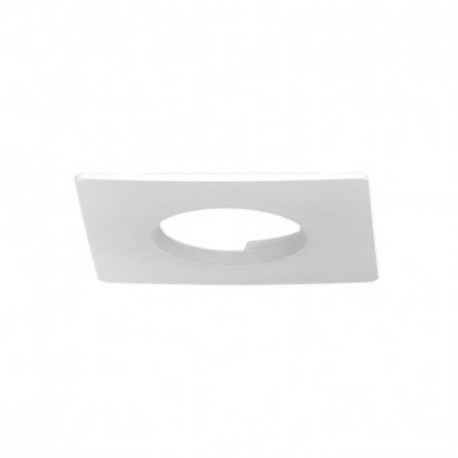 Collerette carrée fixe pour spot Éclat II Miidex - Ø82 mm - Blanc