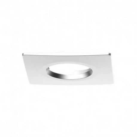 Collerette carrée fixe pour spot Éclat II Miidex - Ø82 mm - Aluminium