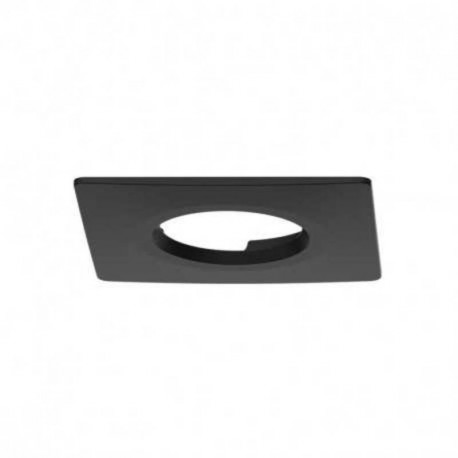Collerette carrée fixe pour spot Éclat II Miidex - Ø82 mm - Noir