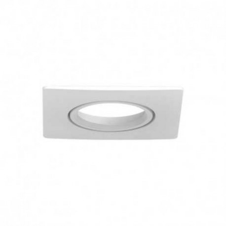 Collerette carrée inclinable pour spot Éclat II Miidex - Ø82 mm - Blanc