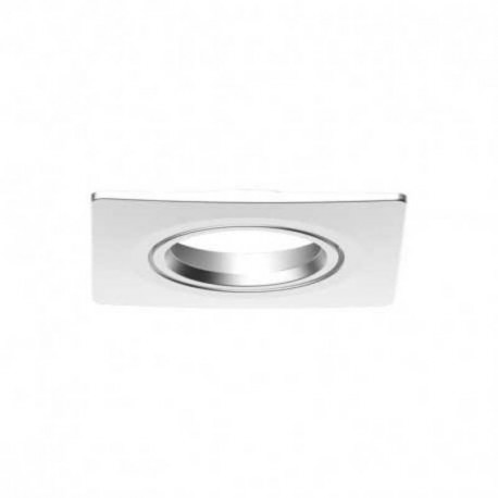 Collerette carrée inclinable pour spot Éclat II Miidex - Ø82 mm - Aluminium