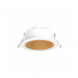 Collerette basse luminance ronde pour spot Éclat II Miidex - Ø82 mm - Blanc/doré