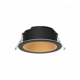 Collerette basse luminance ronde pour spot Éclat II Miidex - Ø82 mm - Noir/doré