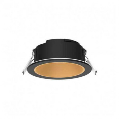 Collerette basse luminance ronde pour spot Éclat II Miidex - Ø82 mm - Noir/doré