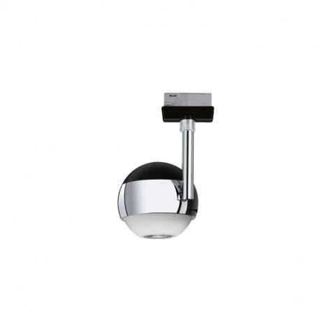 Spot sur rail LED Urail Capsule II Paulmann - 6W - 4 000K - Noir mat, Chrome