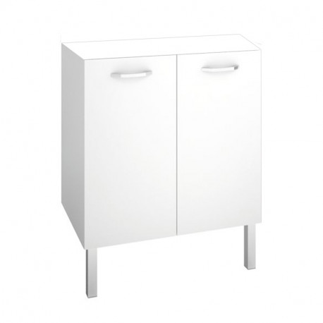 Meuble sous plan First Aquance - 2 portes - Blanc - L70 cm - Suspendu - A composer