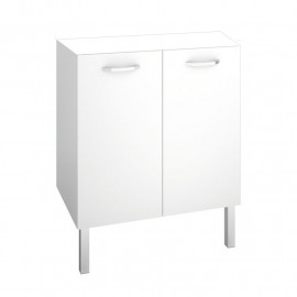 Meuble sous plan First Aquance - 2 portes - Blanc - L60 cm - Suspendu - A composer