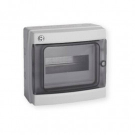 Coffret étanche Pablo Iboco - IP65 - 1 rangée - 8 modules - Gris