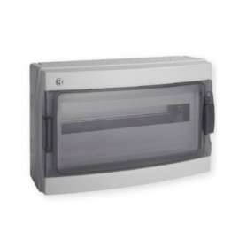 Coffret étanche Pablo Iboco - IP65 - 1 rangée - 18 modules - Gris