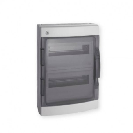 Coffret étanche Pablo Iboco - IP65 - 2 rangées - 24 modules - Gris