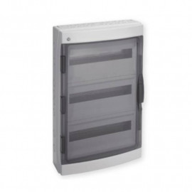 Coffret étanche Pablo Iboco - IP65 - 3 rangées - 54 modules - Gris
