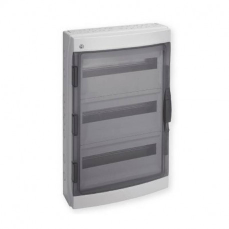 Coffret étanche Pablo Iboco - IP65 - 3 rangées - 54 modules - Gris