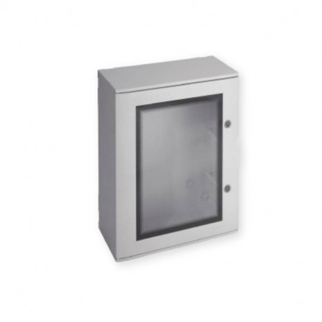 Coffret polyester Pedro PH05 Iboco - IP66 - 650x540x260mm - Porte hublot - Gris