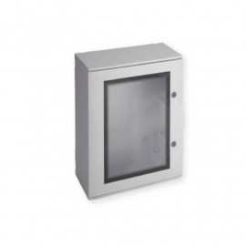 Coffret polyester Pedro PH06 Iboco - IP66 - 805x615x315mm - Porte hublot - Gris
