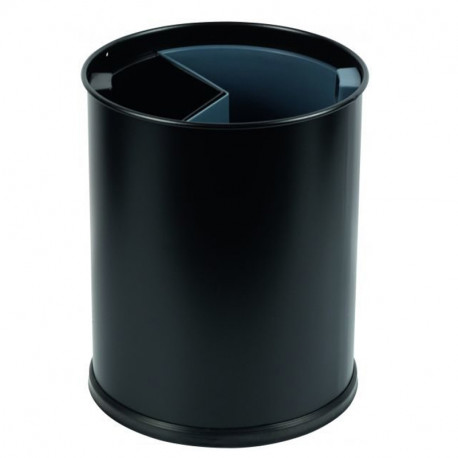 Poubelle double flux JVD Noir