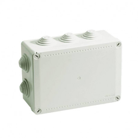 Boîte de dérivation IP55 Pico Iboco - 150x110x70mm - Rectangulaire - à tétines - Grise