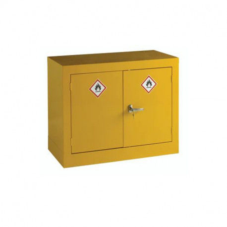 Armoire basse pour produits inflammables RS PRO - 1 Etagère - Jaune - Verrouillable