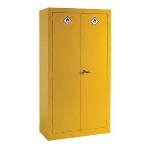 Armoire pour produits dangereux RS PRO - 3 Etagères - Jaune - Verrouillable