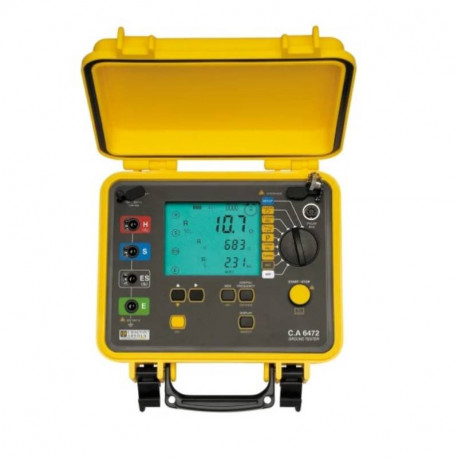 Testeur de terre et de résistivité CA 6472 Chauvin Arnoux - LCD - Max 100kΩ