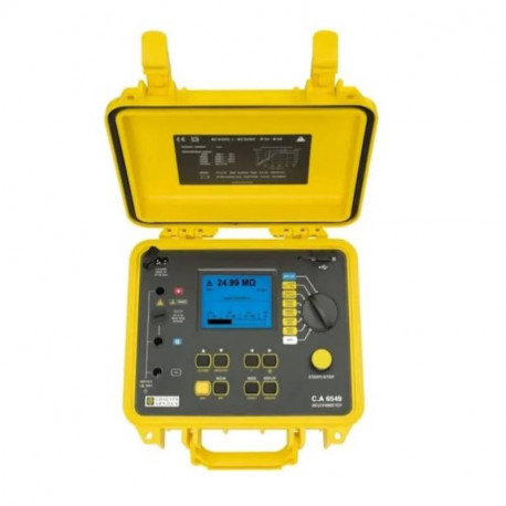 Testeur de résistance d'isolement CA 6549 Chauvin Arnoux - 40V à 5100V - Avec sacoche