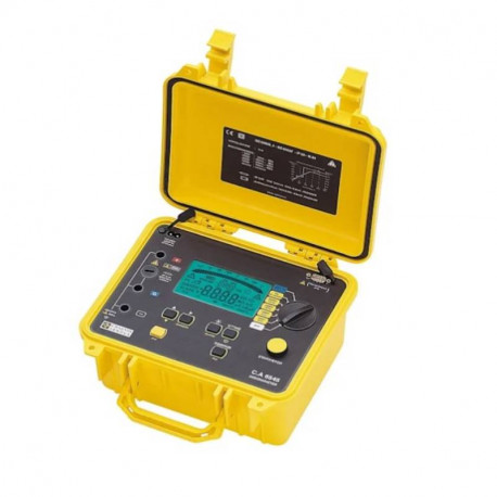 Testeur de résistance d'isolement CA 6545 Chauvin Arnoux - Ecran LCD/ Graphique - Ecran LCD - 40V à 5100V - Avec sacoche