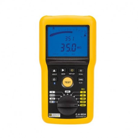 Testeur d'isolement et de continuité CA 6534 Chauvin Arnoux - 10V à 500V - Avec sacoche