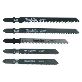 Pack de 5 lames de scie sauteuse Makita - Pour aluminium, plastique, acier, bois