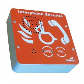 Interphone de sécurité Vocall Cooper Security - Type B - Rouge