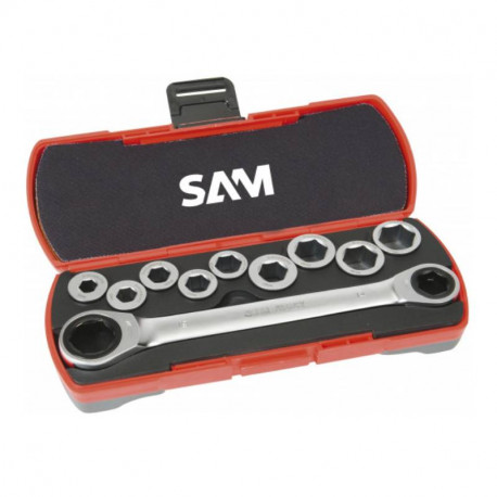 Jeu de clés à cliquet Sam - 12 pièces
