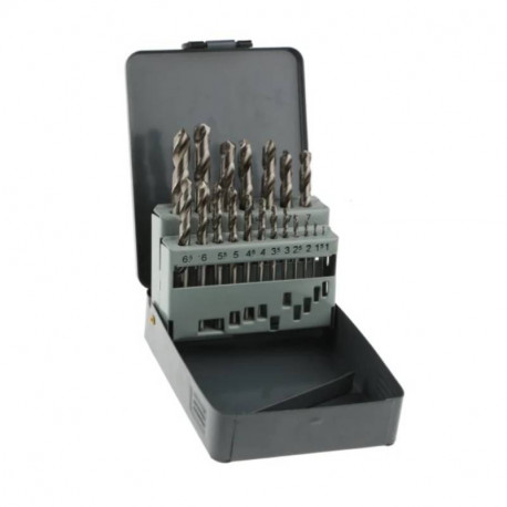 Coffret de 19 forets torsadés HSS Makita - 1mm à 10mm - Cylindriques