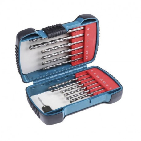 Coffret de 13 forets torsadés Makita - Pointes au carbure de tungstène - 4mm à 8mm