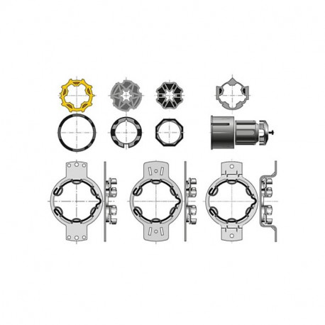 Kit d'accessoires bloc-baie pour volet roulant Somfy
