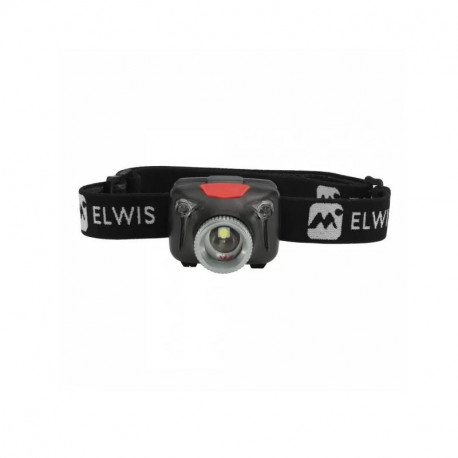 Lampe frontale rechargeable Elwis Torro - 430Lm - Distance du faisceau 260m - Noir et rouge