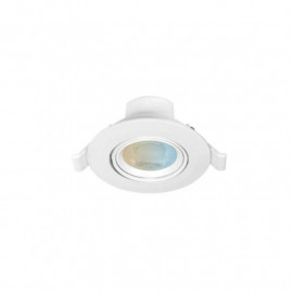 Spot LED orientable Carat CCT II Miidex - 5W - 3000-4000-6500K - Non dimmable - Rond - Blanc