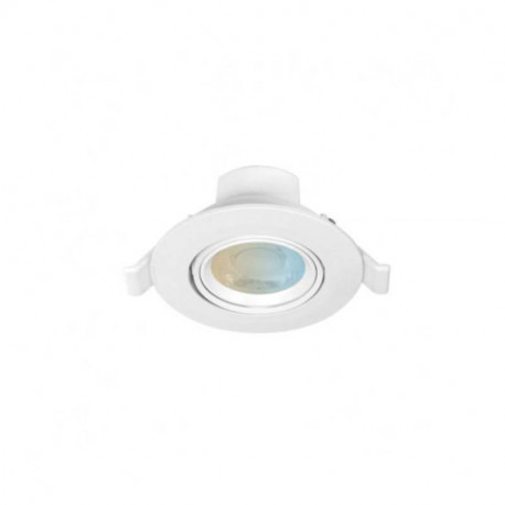 Spot LED orientable Carat CCT II Miidex - 5W - 3000-4000-6500K - Non dimmable - Rond - Blanc