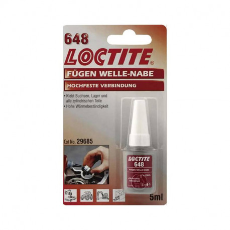 Adhésif de retenue Loctite - Résistance forte - 5ml - Vert