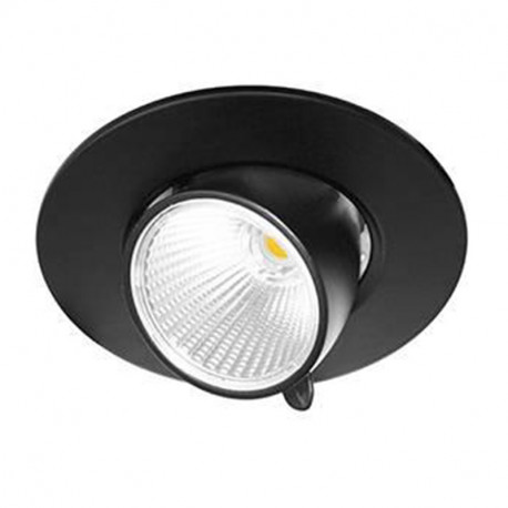 Spot encastré Jade RDX Indigo - 12W - 1050Lm - 4000K - 38° - DIM - Noir mat