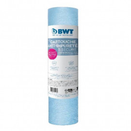 Cartouche de filtration B.SECURE BWT - Anti-impuretés et anti-prolifération bactérienne - Compatible 10”