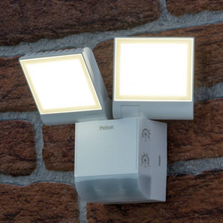 Projecteur LED theLeda S17-100 WH Theben - Détecteur de mouvement - Blanc