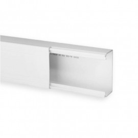 Goulotte de distribution mono-couvercle TA-E - Barre de 2m - 80 x 40mm
