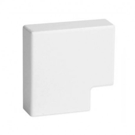 Angle plat APM - Pour goulotte 40x17mm - Blanc