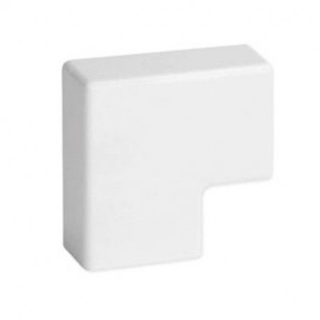 Angle plat APM - Pour goulotte 25x17mm - Blanc