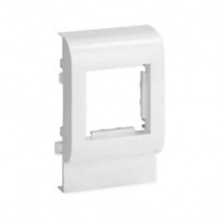 Support d'appareillage PDA-45N - Pour goulotte TA-E et TA-G de largeur 100mm - 2 modules compacts - 45x45mm - Blanc