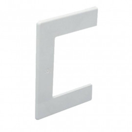 Embout passage de mur RQM - Pour goulotte de distribution - Blanc