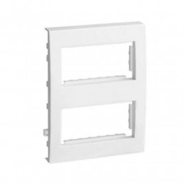 Support d'appareillage PDA-M8 - Pour goulotte TA-E et TA-G de largeur 150mm - 2x4 modules compacts - 45x45mm - Blanc