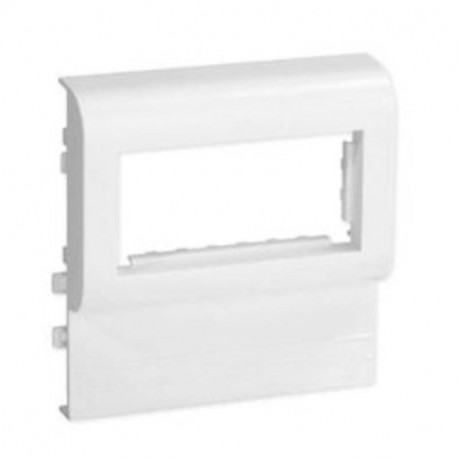 Lot de 10 supports d'appareillage PDA-M4 - Pour goulotte TA-E et TA-G de largeur 120mm - 4 modules compacts - 45x45mm - Blanc