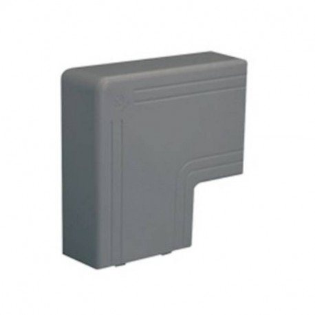 Angle plat NPAN - Pour goulotte 120x60mm - Gris