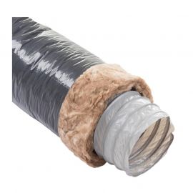 Gaine souple isolée PVC GP ISO Ecosoft - Epaisseur 25mm - Longueur 6m - Diamètre 125mm