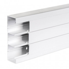 Goulotte PVC Optiline 45 à clipsage direct - L185 x H55mm