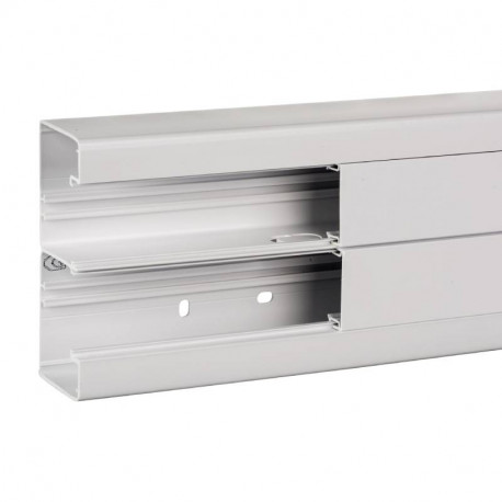 Goulotte PVC Optiline 45 à clipsage direct - L140 x H55 mm